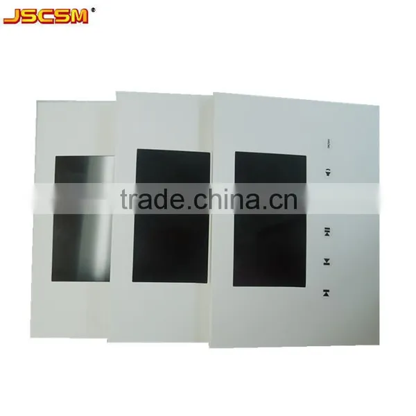 Hot 10 Inch Chrome Paper uv Printing Lcd Video Greeting Card Digital Business Card Video Brochure for Advertising photo-2