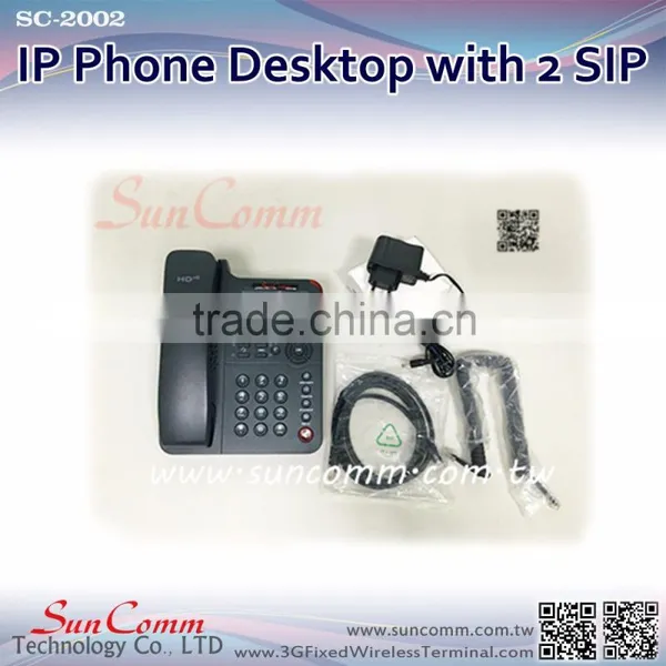 SunComm SC-2002PE HD Speaker 2 Sip Accounts IP Phone With PoE photo-3