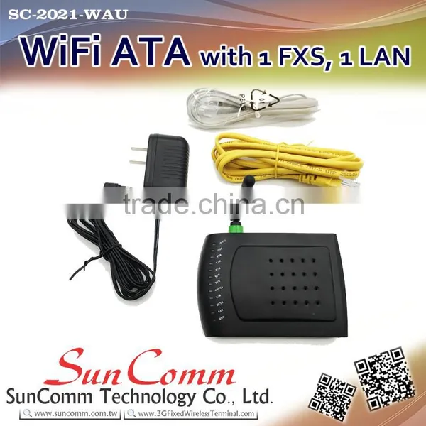 SC-2021-WAU Best Selling WiFi Voip ATA With 1FXS, 1WAN, 1USB, IEEE802.11n 150Mbps Wireless Built-in photo-3