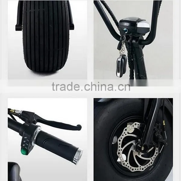 1000W Citycoco Electric Harley Style Adult 2 Big Wheels Electric Motorcycle photo-5