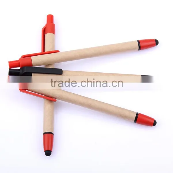 Good Quality Wooden Pens With Stylus Touch Pen Cheap Paper Pen photo-2