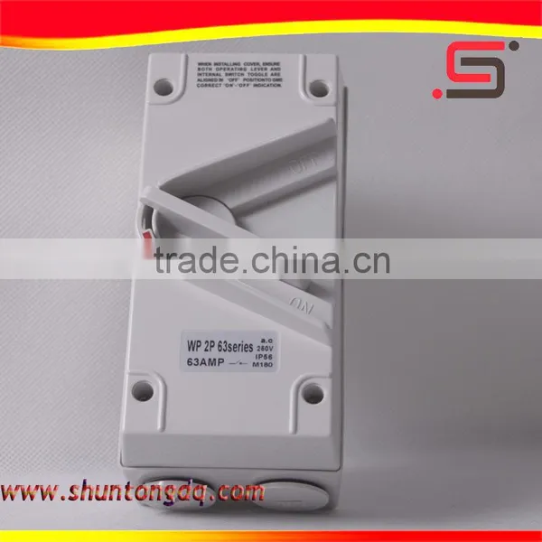 Waterproof Single, Double and Triple Pole dc Isolating Switches