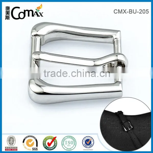 New Design Movable Pin Metal Silver Belt Buckle photo-2