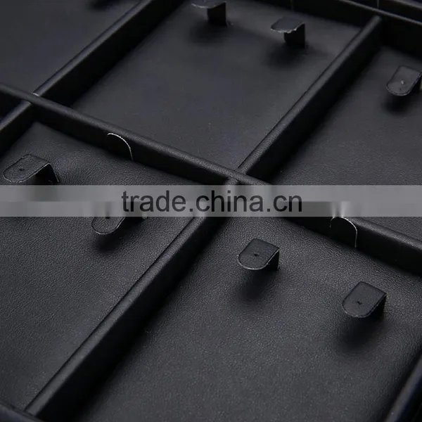 Chinese Factories Wholesale Custom Luxury Leather Eight Earrings Box, Black Beautiful Display Box photo-4