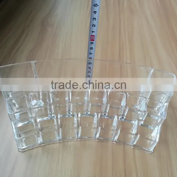 2016 Hot Sale in China Wholesale Glass Acrylic Cosmetic Jewelry Storage Organizer Fanshape for Women Make up photo-3