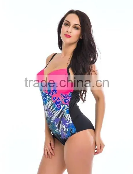 Wholesale Latest Mature Women Sexy One Piece Plus Size Swimwear photo-5