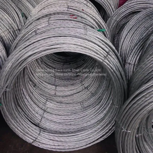 Grade700-1300 Galvanized Steel Wire Strand for Stay Wire photo-4