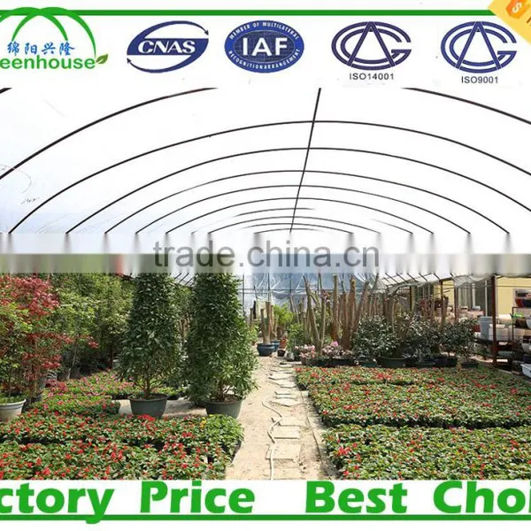 Low Cost 100,150,200 Micron Tunnel Multi Span Plastic Film Agricultural Commercial Greenhouse photo-2