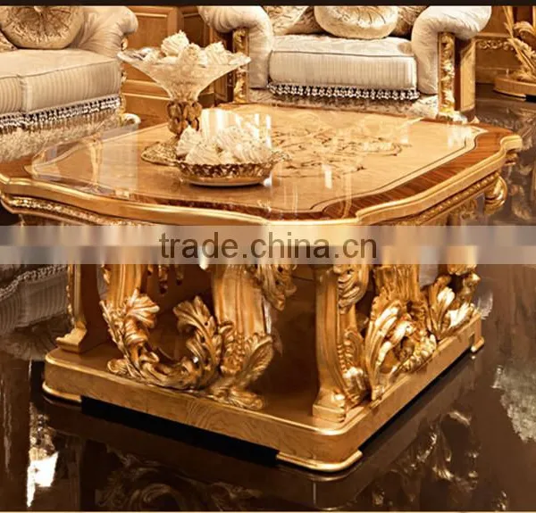 Royal Castle Glass Entertainmen Unit Inlaid Wood Veneer, Carved Wooden Living Room Furniture TV Cabinet Set photo-4