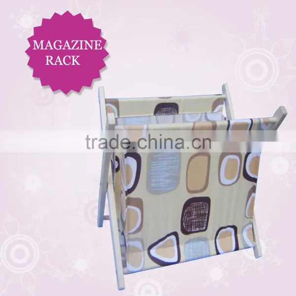 Customed Color and Size Paulownia Wooden Magazine Rack, Newspaper Basket, Magazine File/spice Rack photo-5