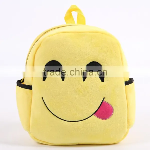 Free Simple Lovely Cotton Fabric Emoji Backpack photo-3