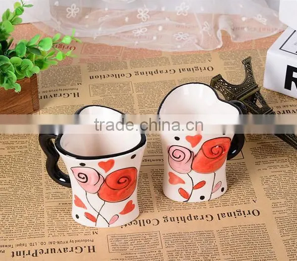 250ml Love Ceramic Couple Mug With Full Wrap Decal Printing photo-6