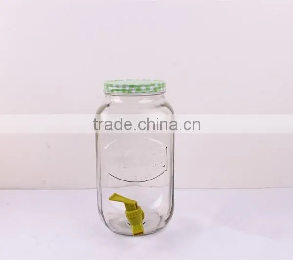 2015 Wholesale Glass Beverage Dispenser With Electroplating photo-5