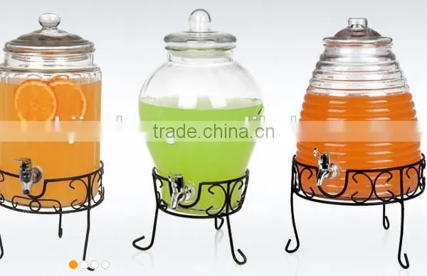 Convenient Giant Glass Jar With Tap for Drinking photo-4