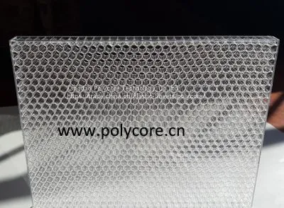Translucent Waterproof Light Weight Stiffness Strength PC Honeycomb Core photo-5