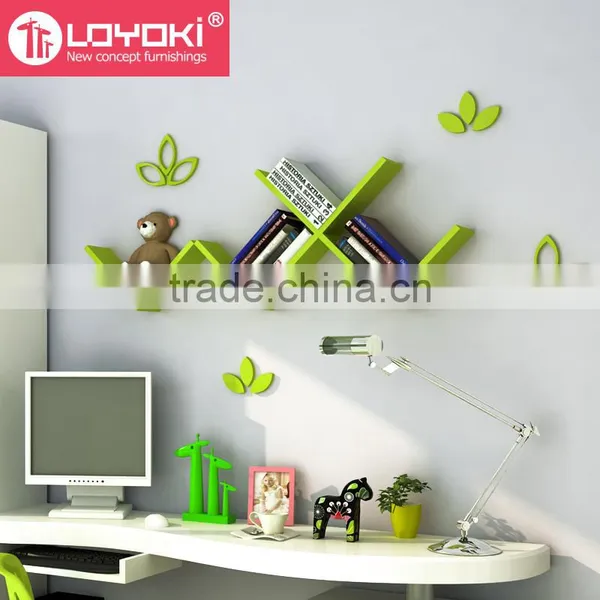 2017 Hot Selling Wooden Wall Mount Cubes Shelf Furniture, Living Room Decoration Design photo-2
