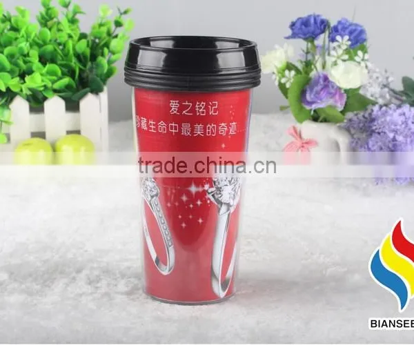 Customized Printing Paper Insert Travel Mug Double Wall Paper Cup photo-4