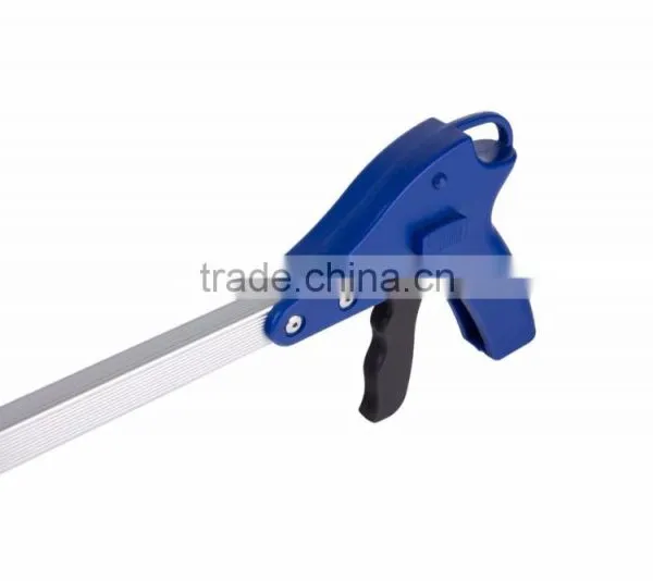 Folding Garbage Reacher Pick up Tool Hand Gripper With Soft Rubber Plunger photo-2