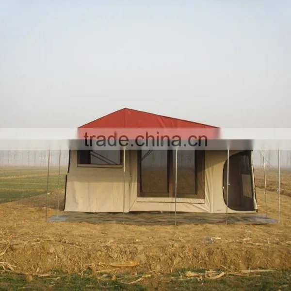 Outdoor Soft Floor Folding Camper Trailer Tent for Camping