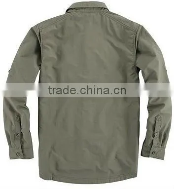 Men's 100% Cotton Poplin Casual Shirt With Long Sleeve photo-2