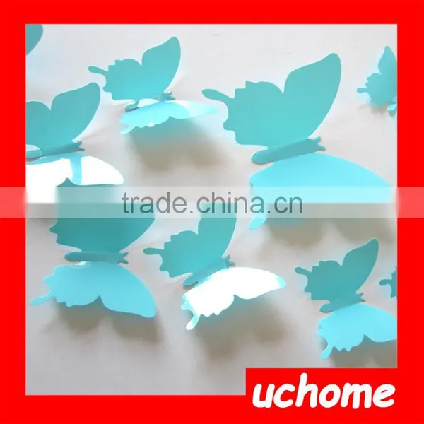 UCHOME Butterfly Garden Acrylic Wall Mirror Stickers photo-3