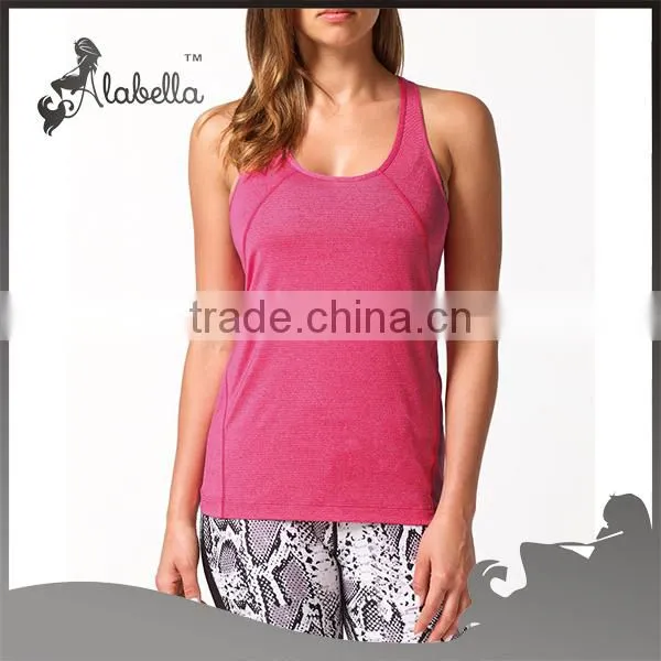 Cotton Spandex Womens Workout Tank Top , Fitting Gym Tank Tops&singlets ,racer Back Fitness Tank Top