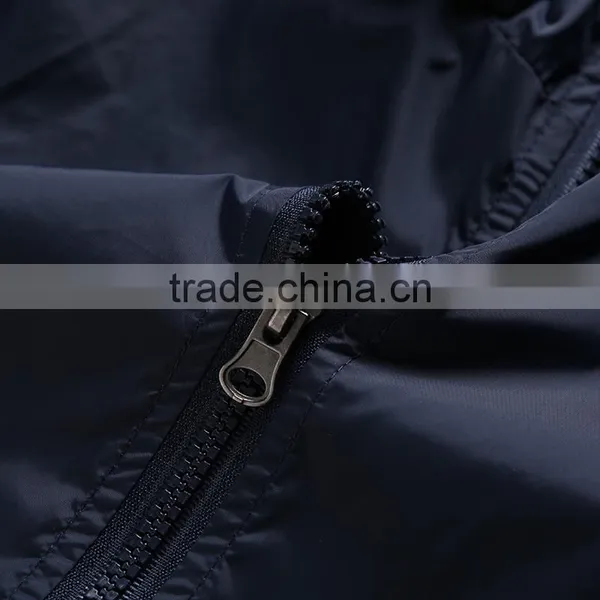Hot Selling Simple Style Solid High Quality Nylon Men Jacket Sports Thin Jogging Coat Custom Logo Zipper Up photo-3