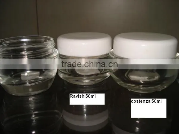 50 ml High QualityCream Containers,Glass Jar With PP Caps photo-4