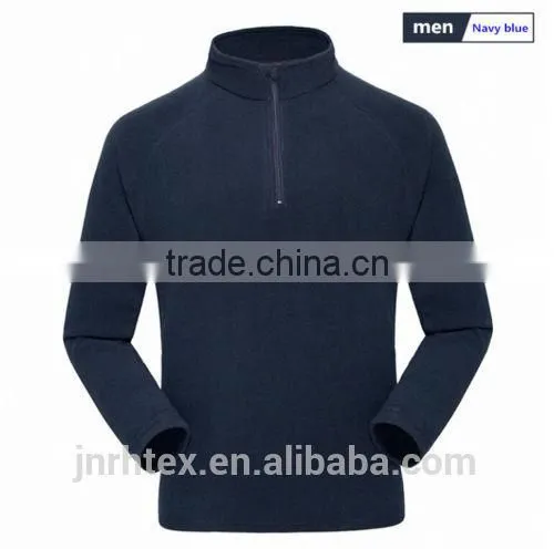 Mens Cotton Half Zip Sweatshirt Without Hoods photo-3
