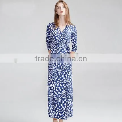 Z&M Women's 2017 New Fashion Dress Silk Dress Dress Dress photo-5