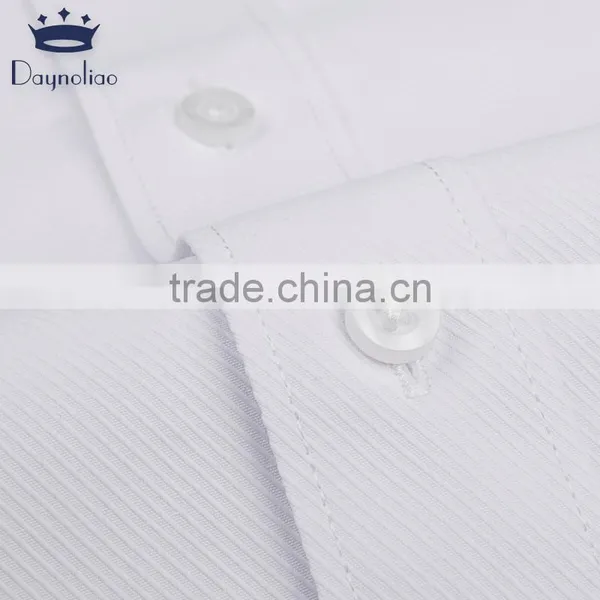 Daynoliao Latest Design Twill Cotton White Short Sleeve Cotton Men Shirt photo-5