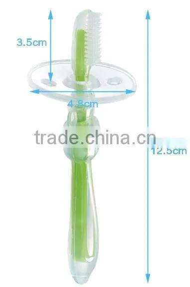 Funny Silicone Baby Toothbrush Silicone Toothbrush Teething Toothbrush for Infant photo-2