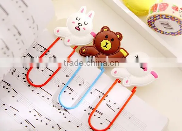 Planner Clip Nimal Shape Silica Gel Paper Clip Customizable Cartoon Clip photo-6