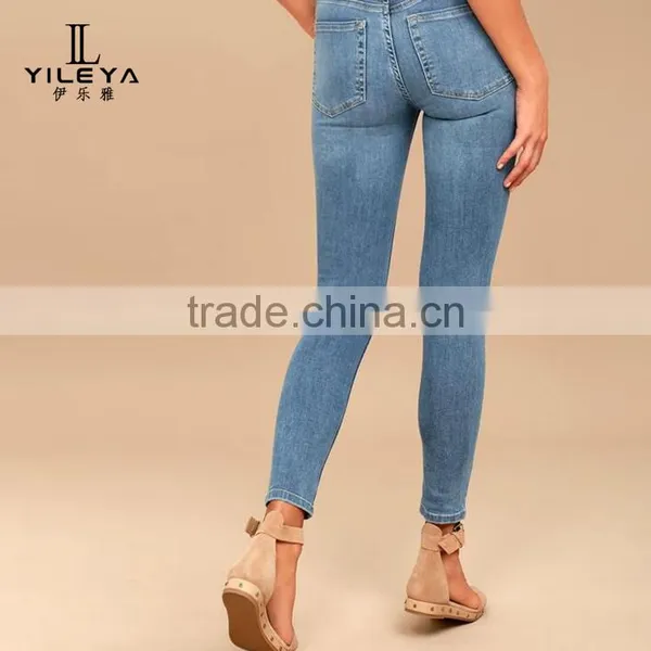 2017 New Fashion Oem Customize Ladies Ripped Jeans,fashion Jeans for Girl 2017,high Waisted Ripped Jeans photo-3