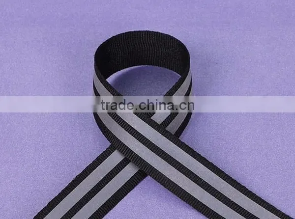 Cheap Polyester Printed Reflective Webbing Strap Sew on Garment photo-4