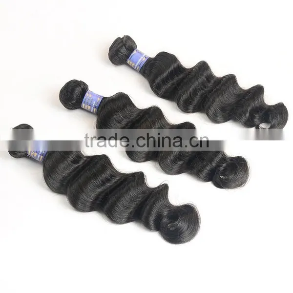 100 Human Hair Weave Color #4, Very Cheap Grade 6A Peruvian Deep Wave Virgin Hair photo-4