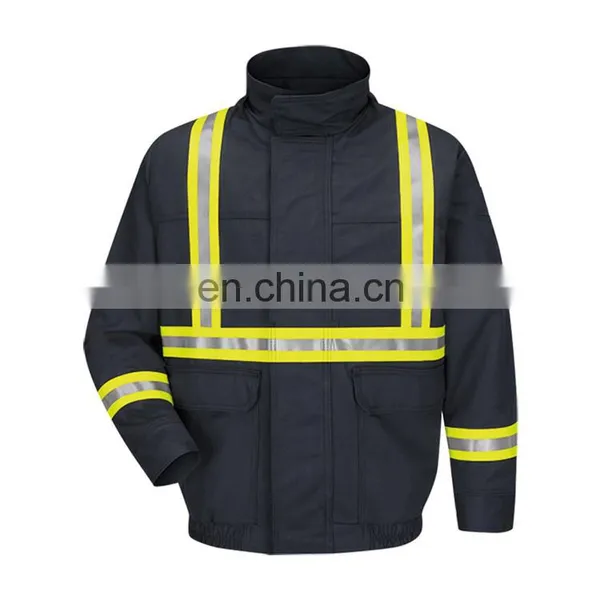 Nomex IIIA Aramid Flame Retardant High Visibility Winter Jacket Workwear Uniforms With Reflective Tapes photo-3