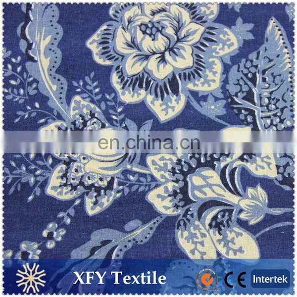 Wholesale Linen Cotton Blend Printed Fabric photo-6