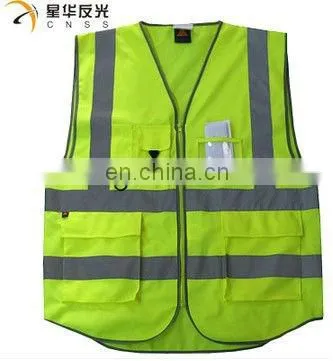Muti-pockets High Visibility Reflective Safety Vest