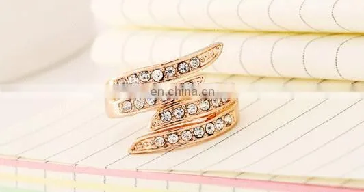New Gold Plated Rings for Women Engagement CZ Diamond Jewelry Vintage Women Wedding Rings Fashion Accessories photo-6