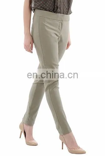 Female Trousers With Stretch Twill Ankle Pants photo-2