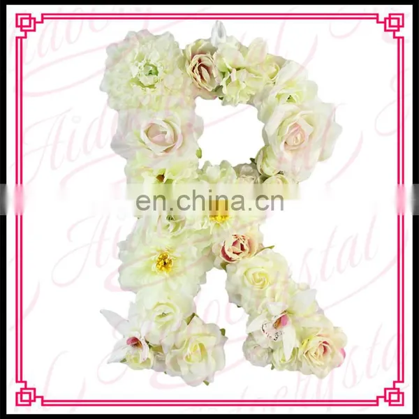 Aidocrystal Handmade Artificial Flower Letter Wall Decorative Wall Hanging Art and Craft photo-3