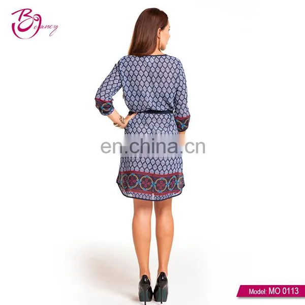 Summer Printed Top New Design Fashionable Ladies Blouse photo-4