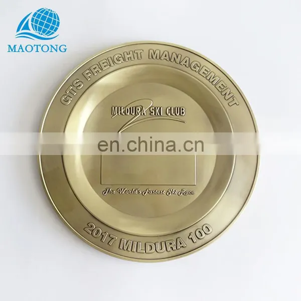 China Supply Cheap Custom Metal Fashion Zinc Alloy Plated Tourist Souvenir Plates photo-4