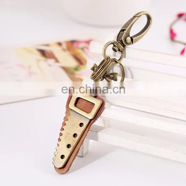 Metal Buckle Clip Key Ring Saw Charm Personalized Keychain for Boyfriend Gifts photo-2