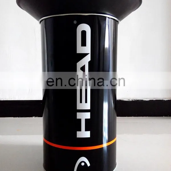 Custom Design and Logo Stainless Steel Printing Trash Can With Funnel