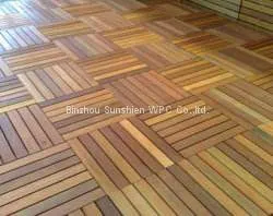 Wooden Design Pvc Outdoor Decking Tile Diy for Decoration photo-3