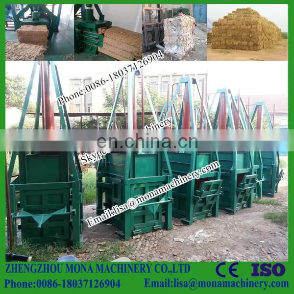 Double Horizontal Conveyor Cylinder Hydraulic Baler Scrap Paper Waste Paper Baling Press photo-4