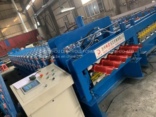 Double Layer Galvanized Roofing Sheet Roll Forming Machine photo-2