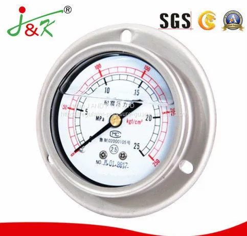Shock Proof Manometer Pressure Gauge With Liquid Filling photo-4